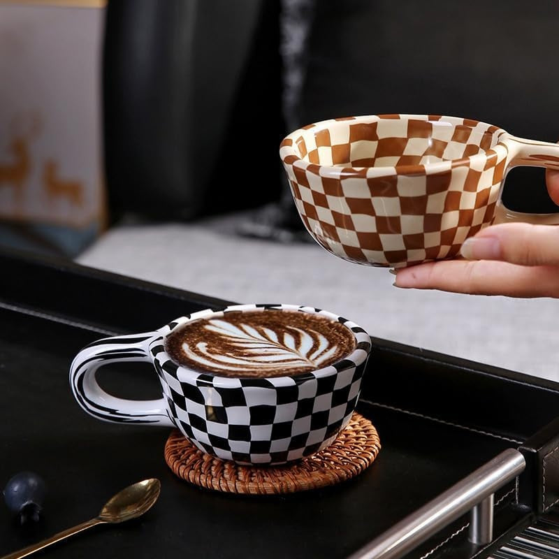 Kaffe Reverie Checkerboard Mug