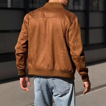 "The Maverick" Suede Bomber