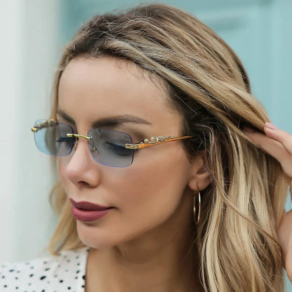 ShadyBay™ Panther Chic Rimless Shades