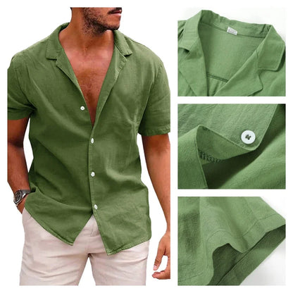 Tropical Vibes™ Turn-Down Collar Shirt