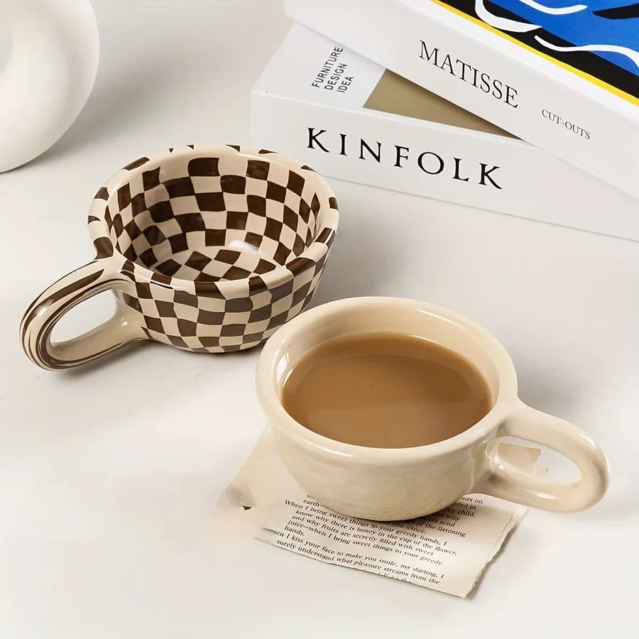 Kaffe Reverie Checkerboard Mug