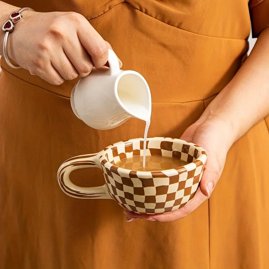 Kaffe Reverie Checkerboard Mug