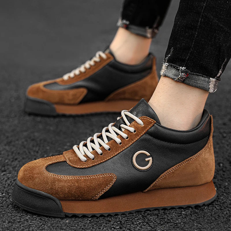 Harbor Grind™ Patchwork Leather Board Sneakers