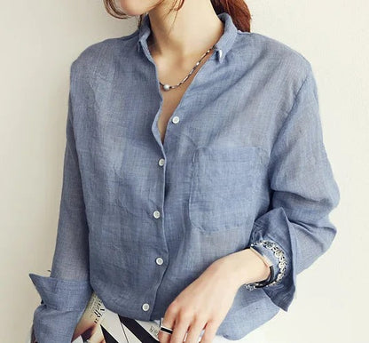 SeaSide Chic™ Linen Blouse