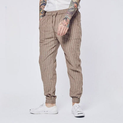 The Weekend™ Linen Pinstripe Summer Pants