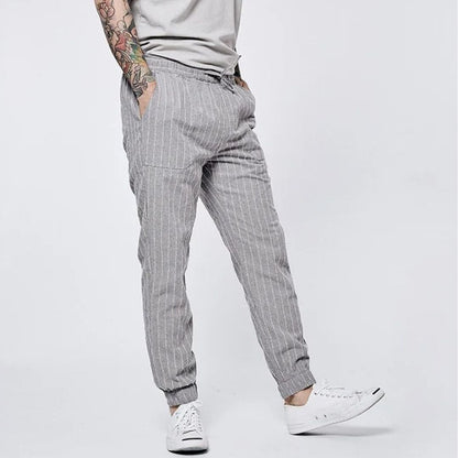 The Weekend™ Linen Pinstripe Summer Pants