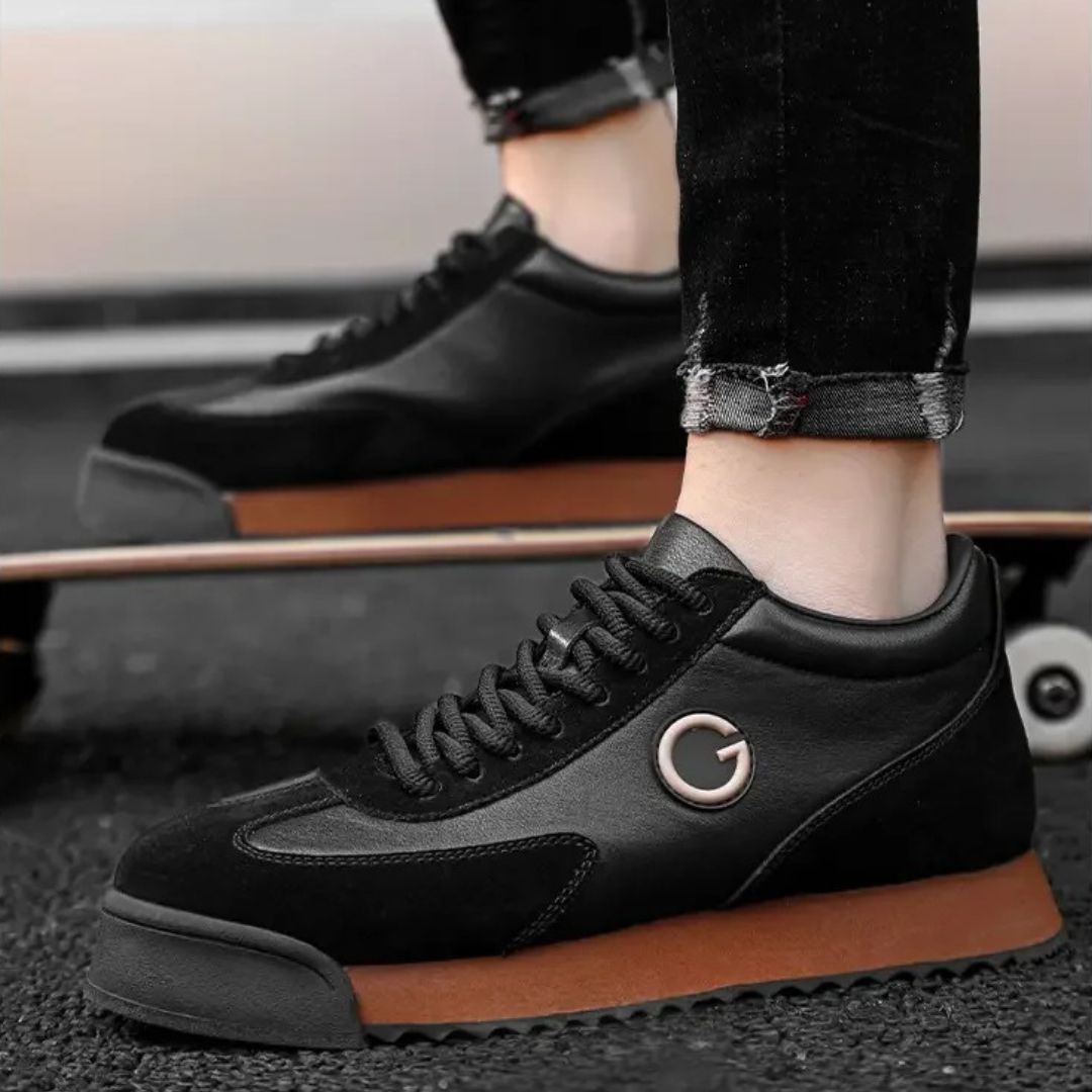 Harbor Grind™ Patchwork Leather Board Sneakers