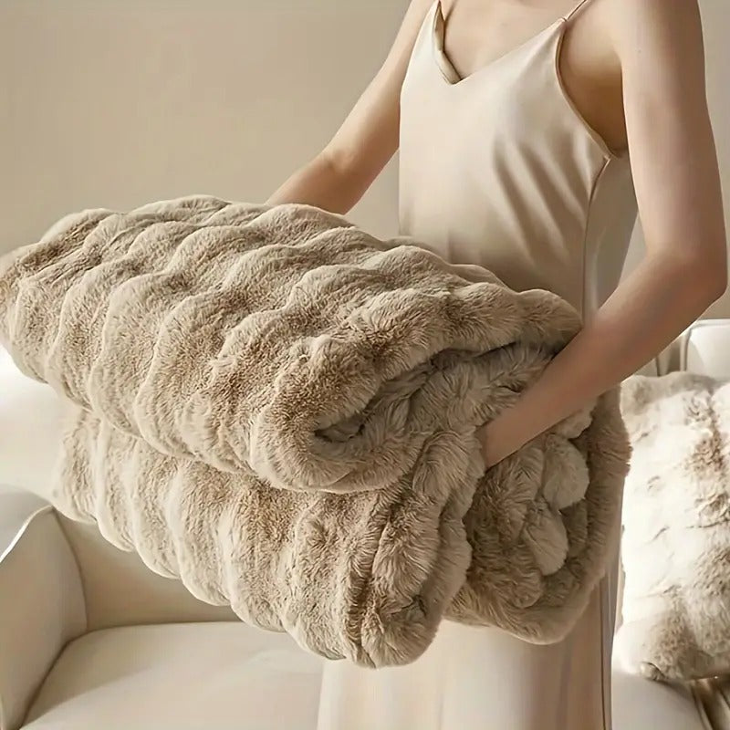 Cozy Retreat Knitted Throw